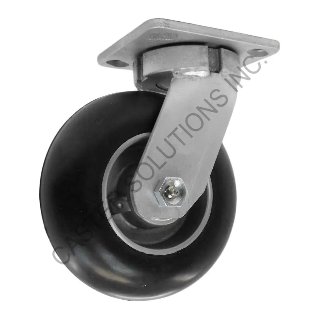 8" x 2" Swivel Plate Caster with Dura-Cushion™ Wheel