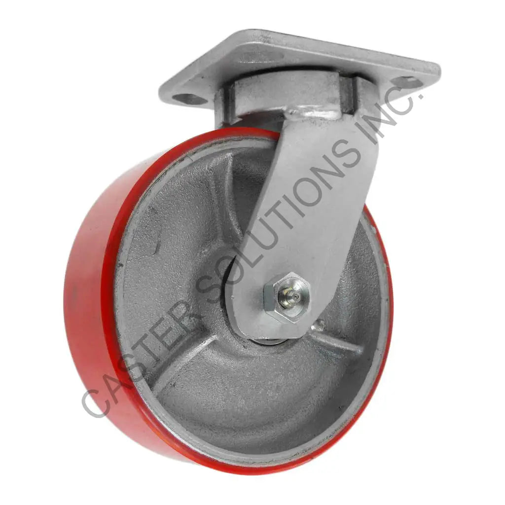 8" x 2" Swivel Plate Caster with Polyon™ Wheel