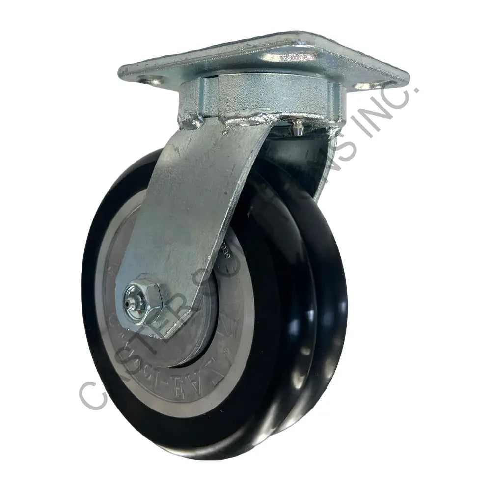8" x 2" Swivel Plate Caster with Swivel-EAZ® Wheel