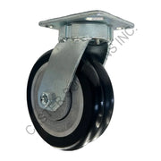 8" x 2" Swivel Plate Caster with Swivel-EAZ® Wheel