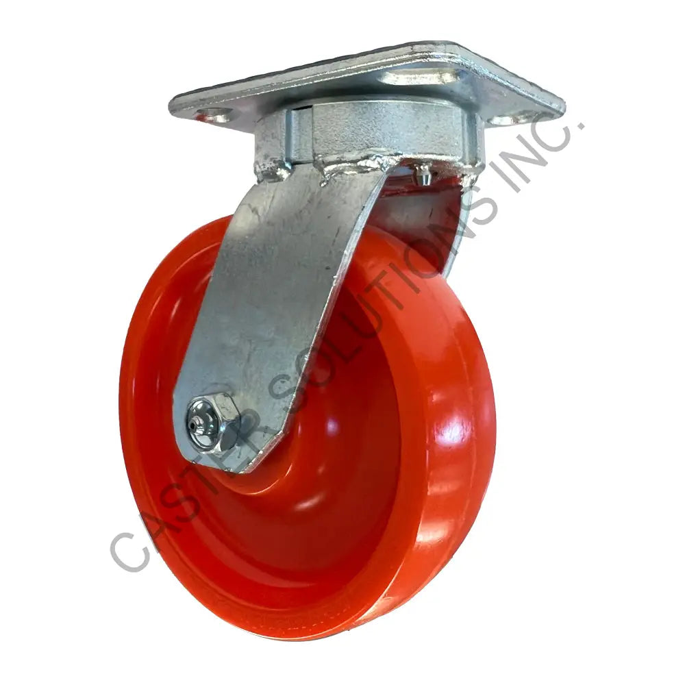 8" x 2" Swivel Plate Caster with Super Poly Wheel