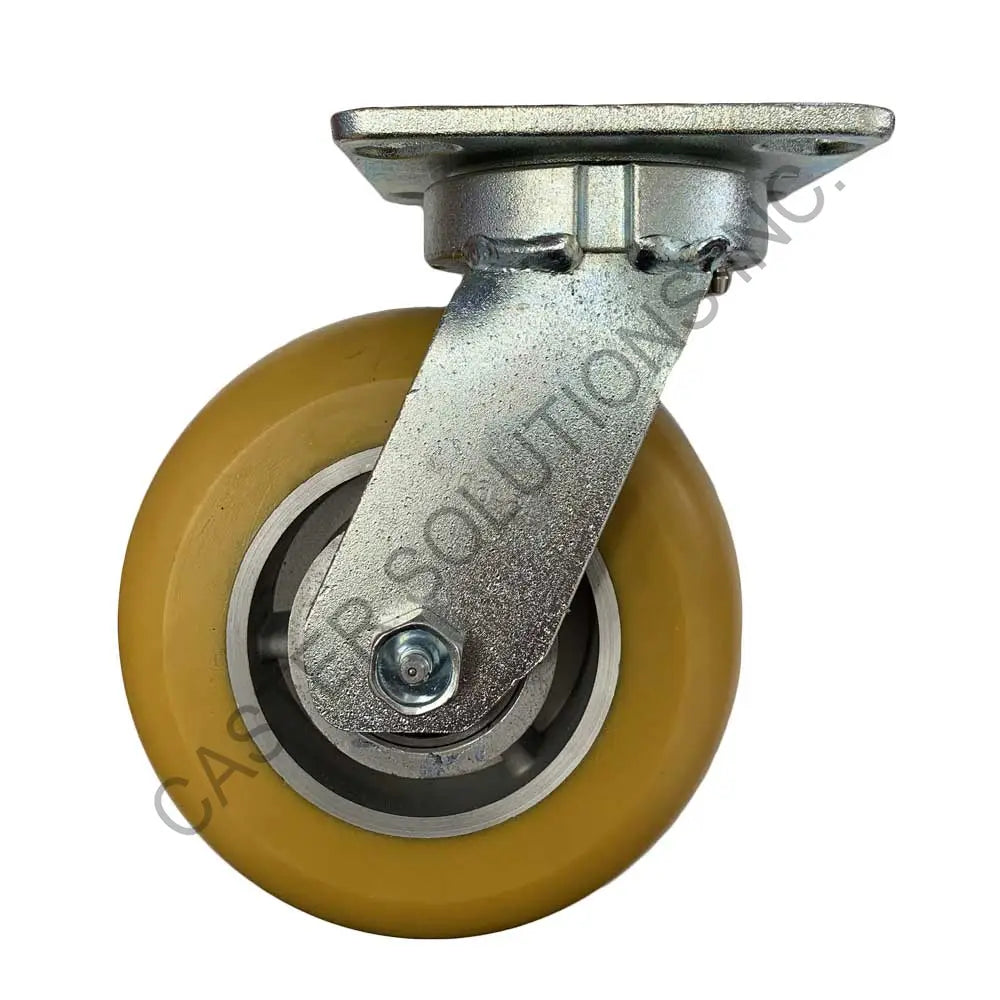 8" x 2" Swivel Plate Caster with UltraFlex™ Wheel