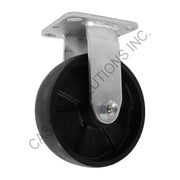 8" x 2" Rigid Plate Caster with MaxRok™ Wheel