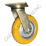 8" x 2" Swivel Plate Caster with UltraFlex™ Wheel