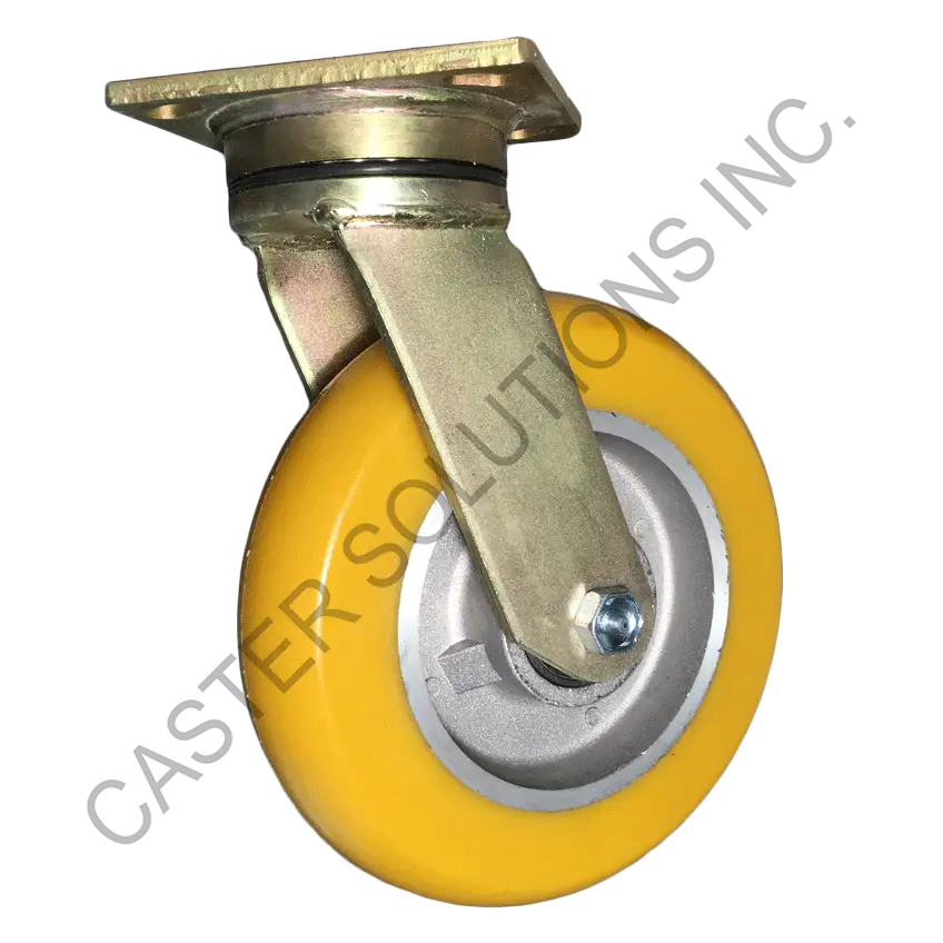 8" x 2" Swivel Plate Caster with UltraFlex™ Wheel