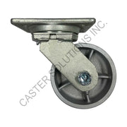 12" x 3" Swivel Plate Caster with Semi-Steel Wheel