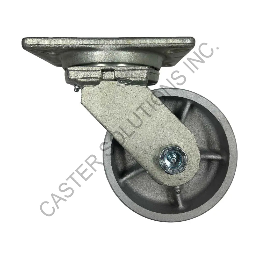 12" x 3" Swivel Plate Caster with Semi-Steel Wheel
