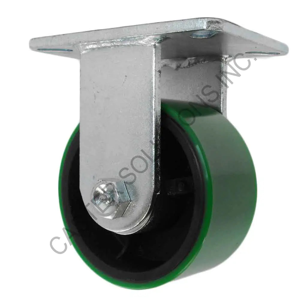 12" x 3" Rigid Plate Caster with Polyon™ Wheel