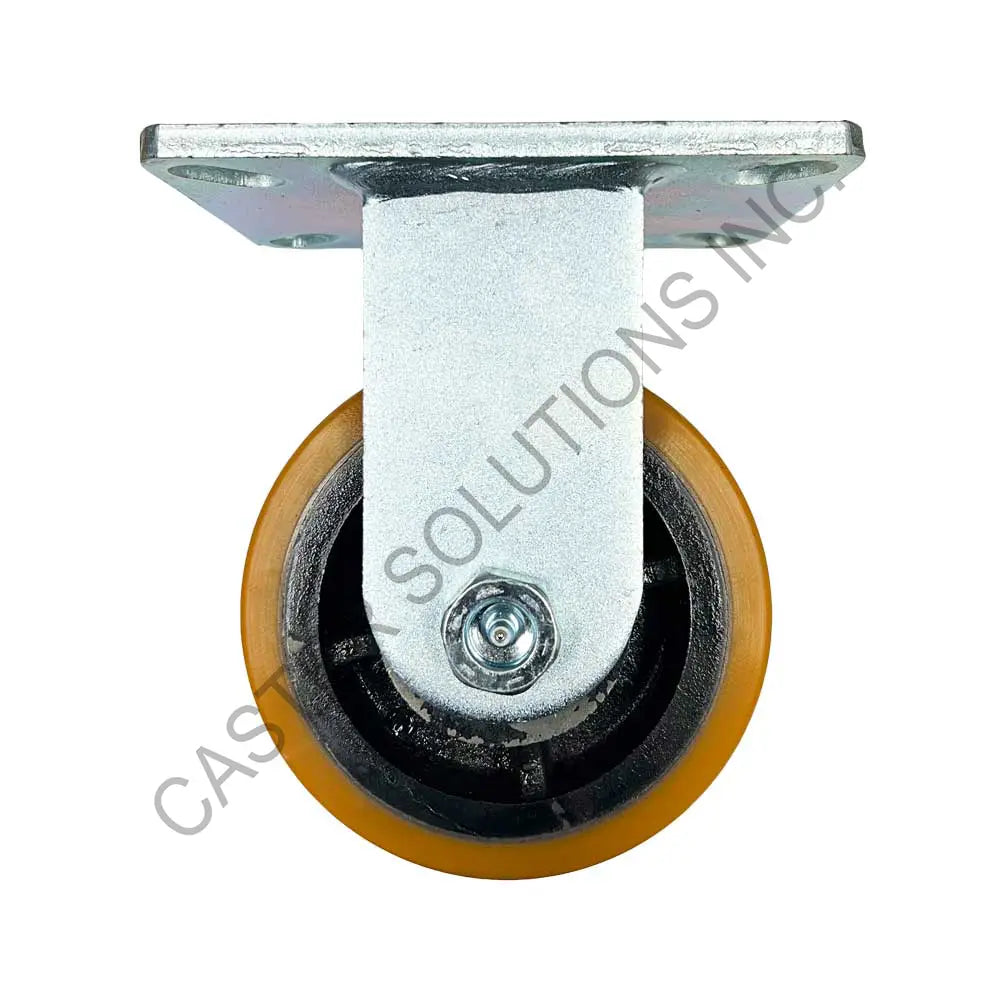 12" x 3" Rigid Plate Caster with Titan™ Polymer Wheel