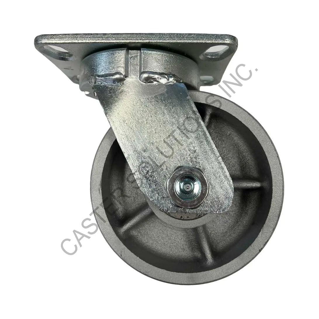 12" x 3" Swivel Plate Caster with Semi-Steel Wheel