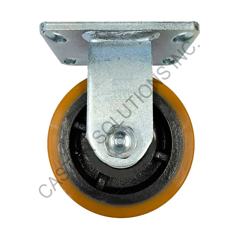 12" x 3" Rigid Plate Caster with Titan™ Polymer Wheel