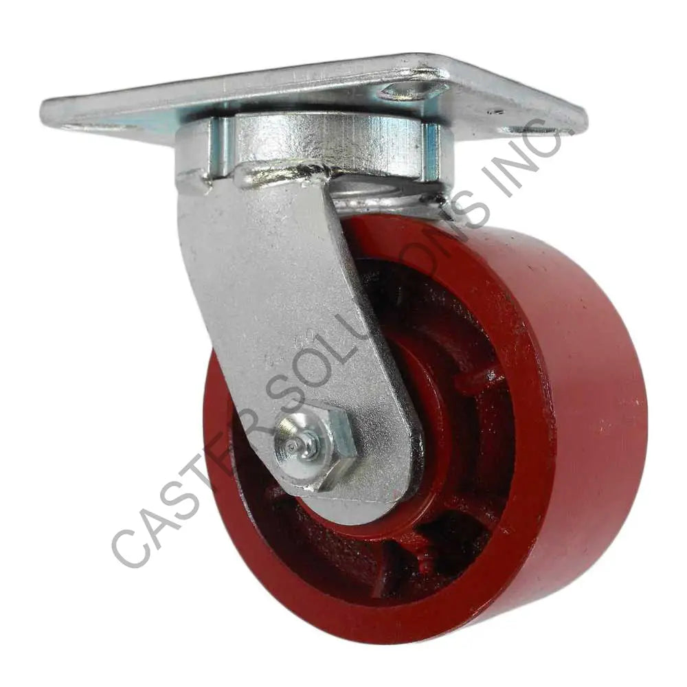 12" x 3" Swivel Plate Caster with Ductile Steel Wheel