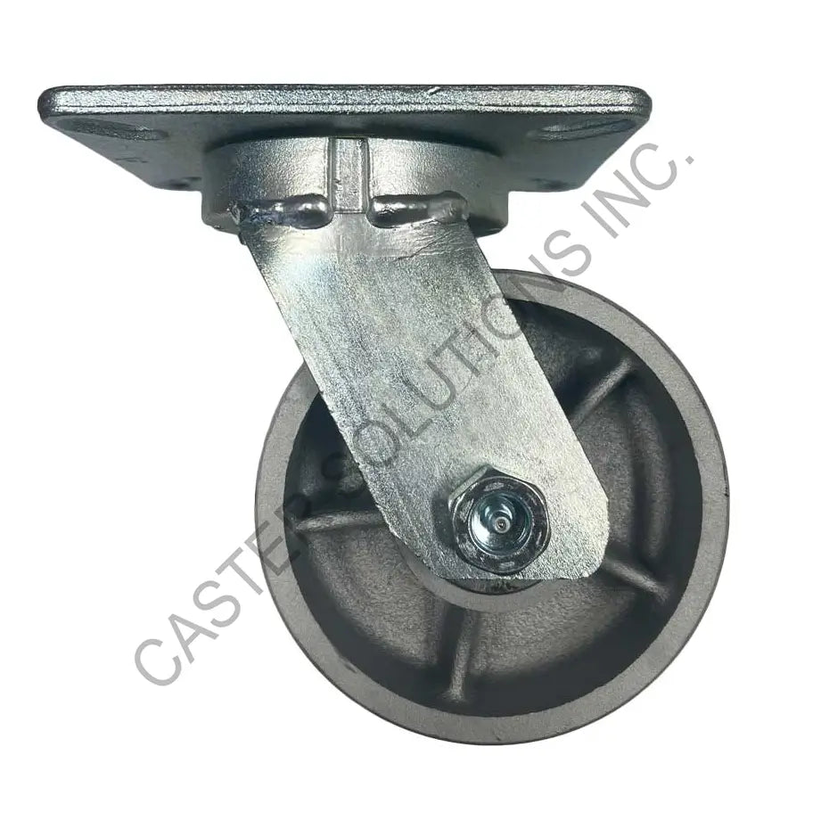 12" x 3" Swivel Plate Caster with Semi-Steel Wheel