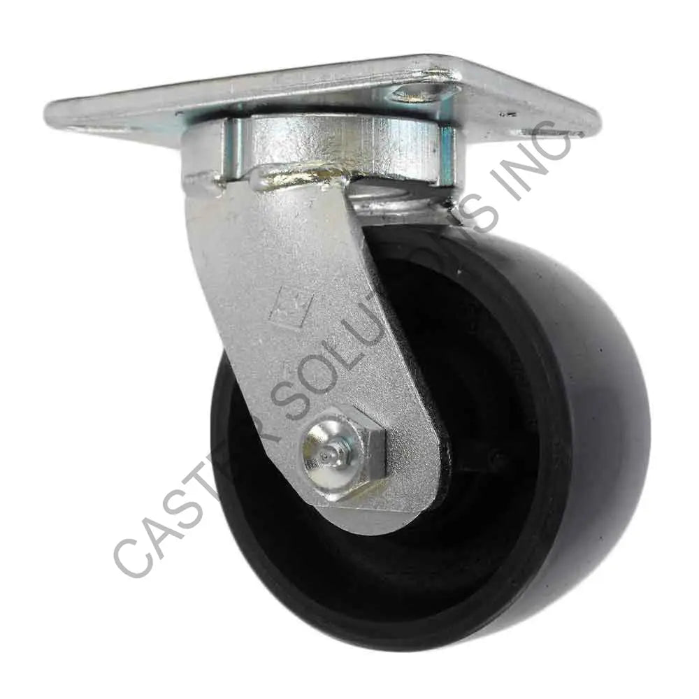 12" x 3" Swivel Plate Caster with Energy Saver Polyon Wheel