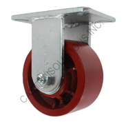 12" x 3" Rigid Plate Caster with Ductile Steel Wheel