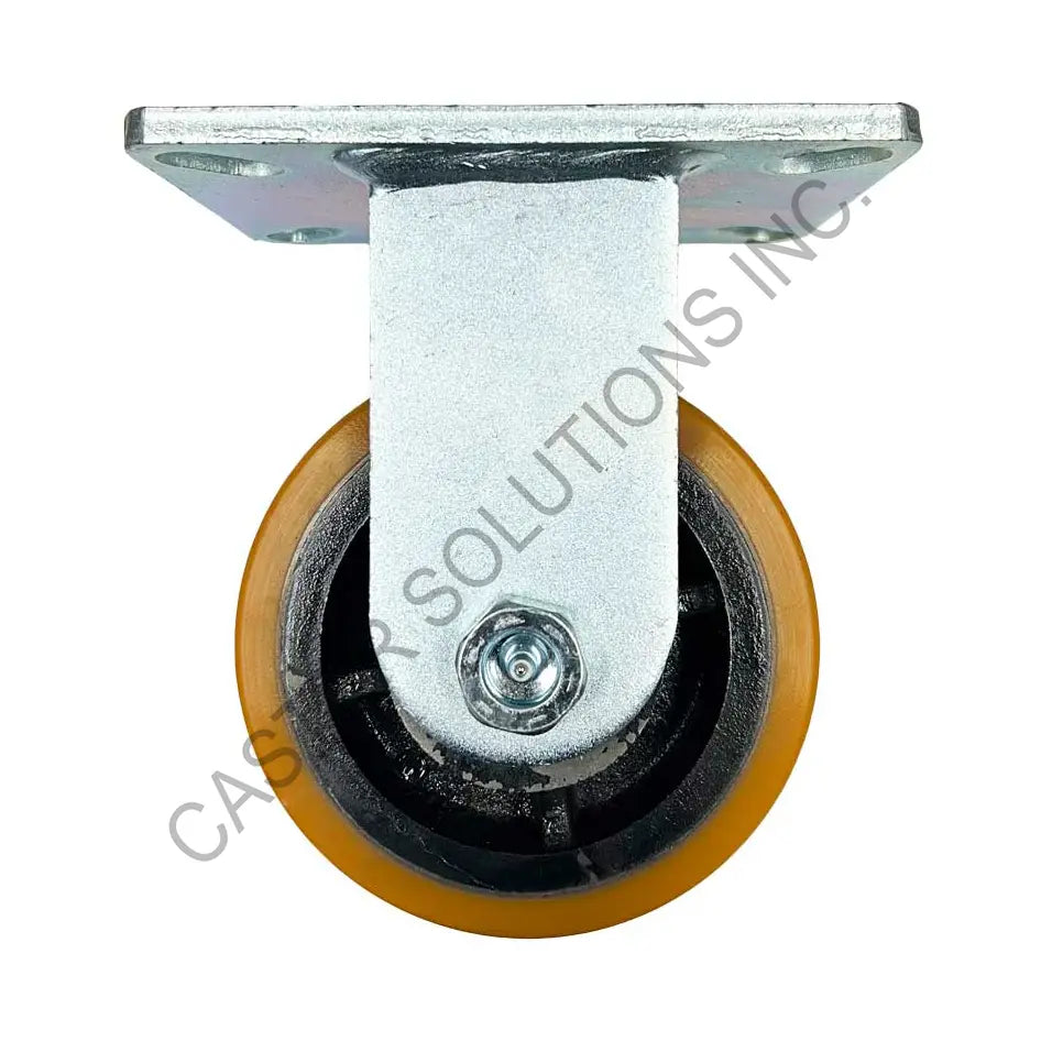 12" x 3" Rigid Plate Caster with Titan™ Polymer Wheel