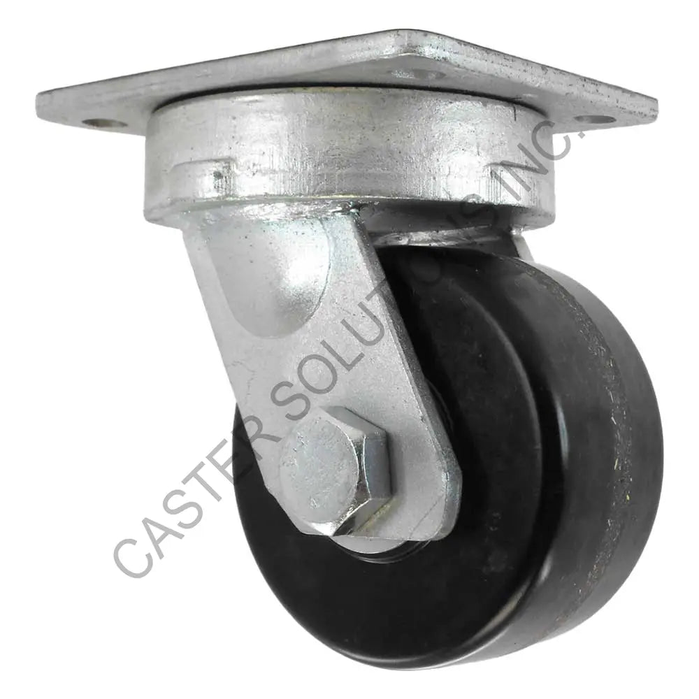 12" x 3" Swivel Plate Caster with Phenolic Wheel