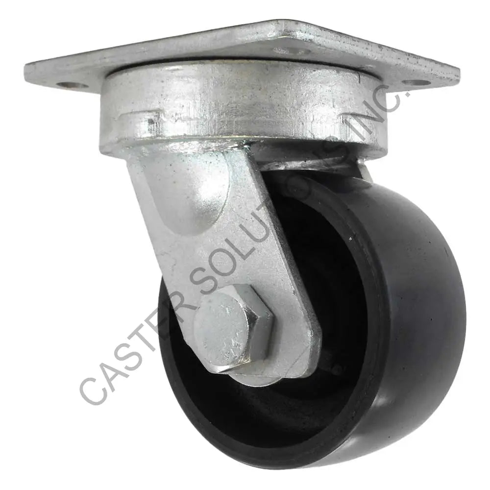 12" x 3" Swivel Plate Caster with Energy Saver Polyon Wheel