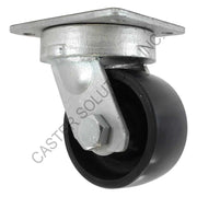 12" x 3" Swivel Plate Caster with Energy Saver Polyon Wheel