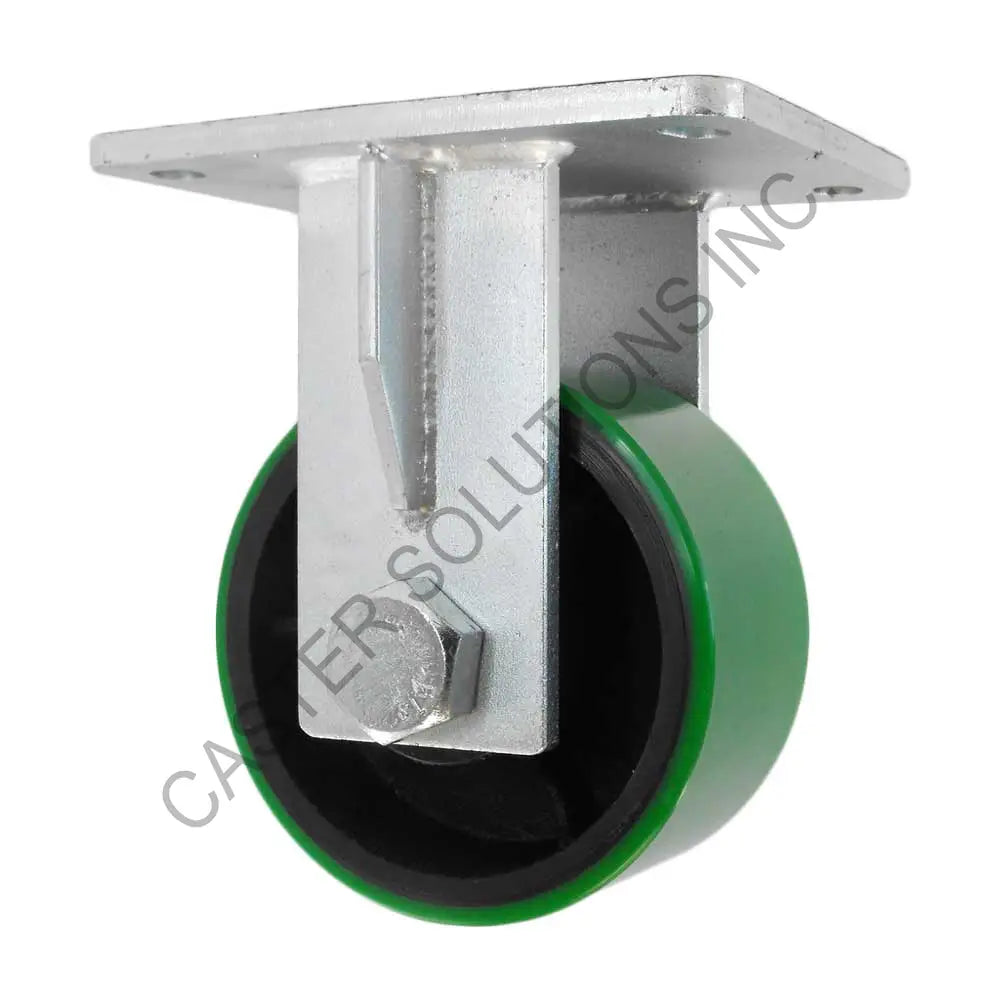 12" x 3" Rigid Plate Caster with Polyon™ Wheel
