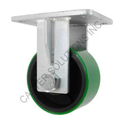 12" x 3" Rigid Plate Caster with Polyon™ Wheel