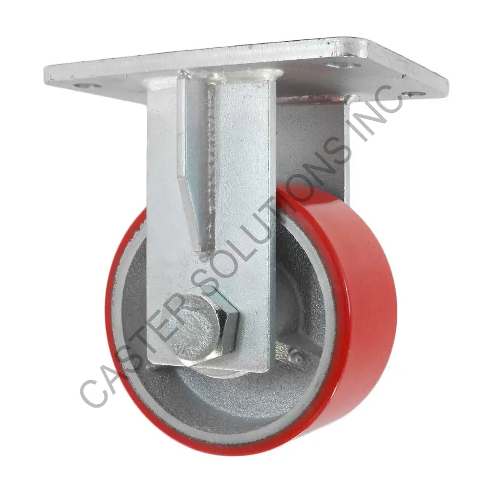 12" x 3" Rigid Plate Caster with Polyon™ Wheel