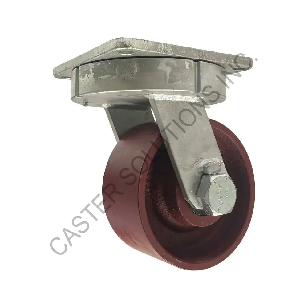 12" x 4" Swivel Plate Caster with Ductile Steel Wheel