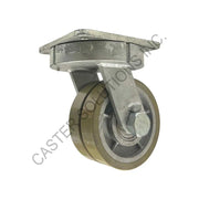 10" x 4" Swivel Plate Caster with Dual Ergo Wheel