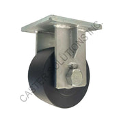 12" x 4" Rigid Plate Caster with IronMan™ Wheel