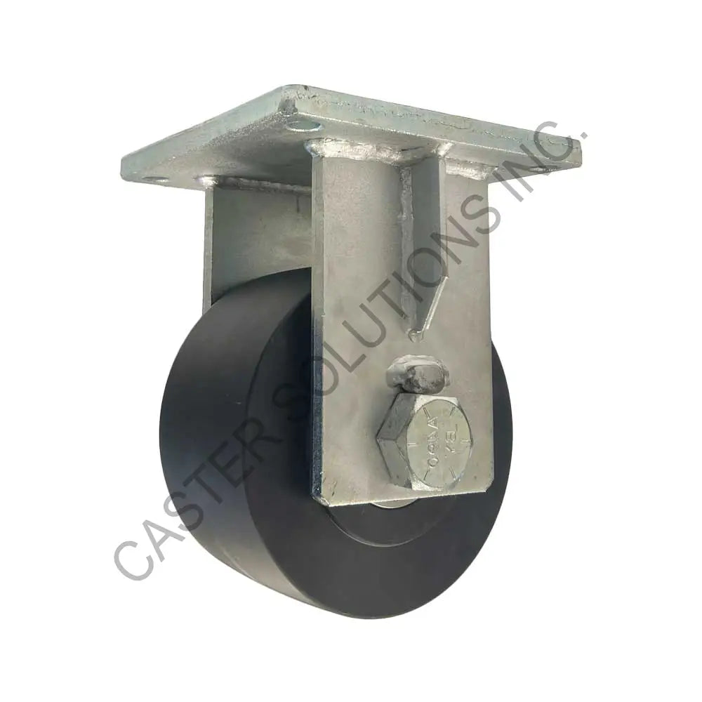 12" x 4" Rigid Plate Caster with IronMan™ Wheel