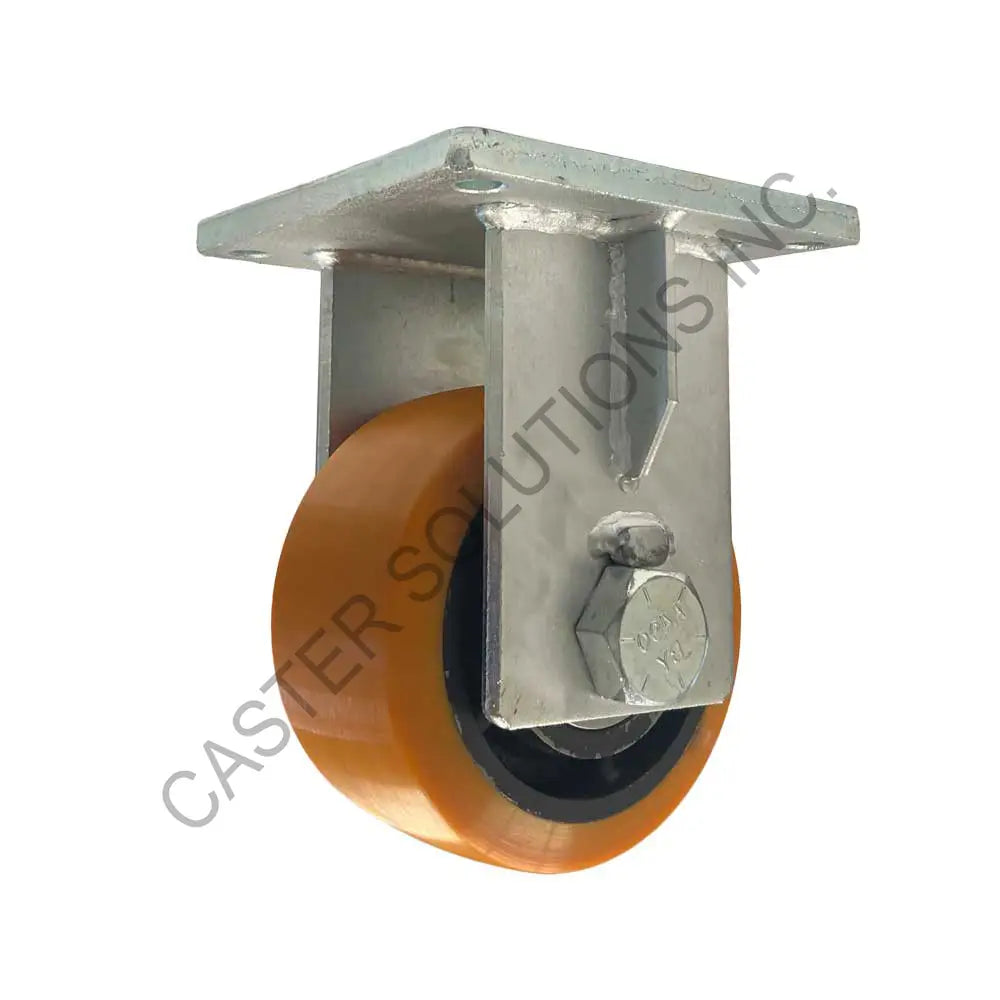 12" x 4" Rigid Plate Caster with Titan™ Polymer Wheel