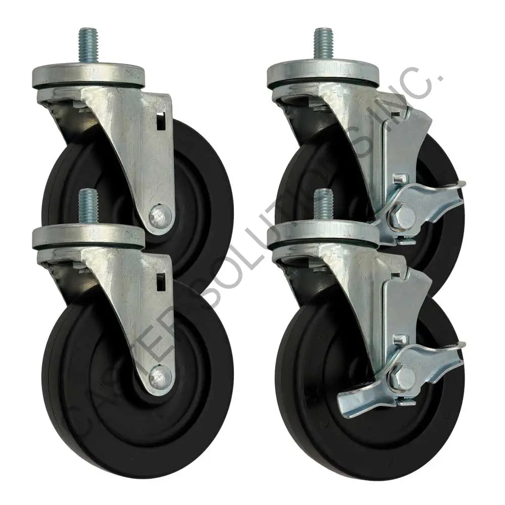True 830282 Kit - (4) Swivel Stem Casters - (2) w/ Brake