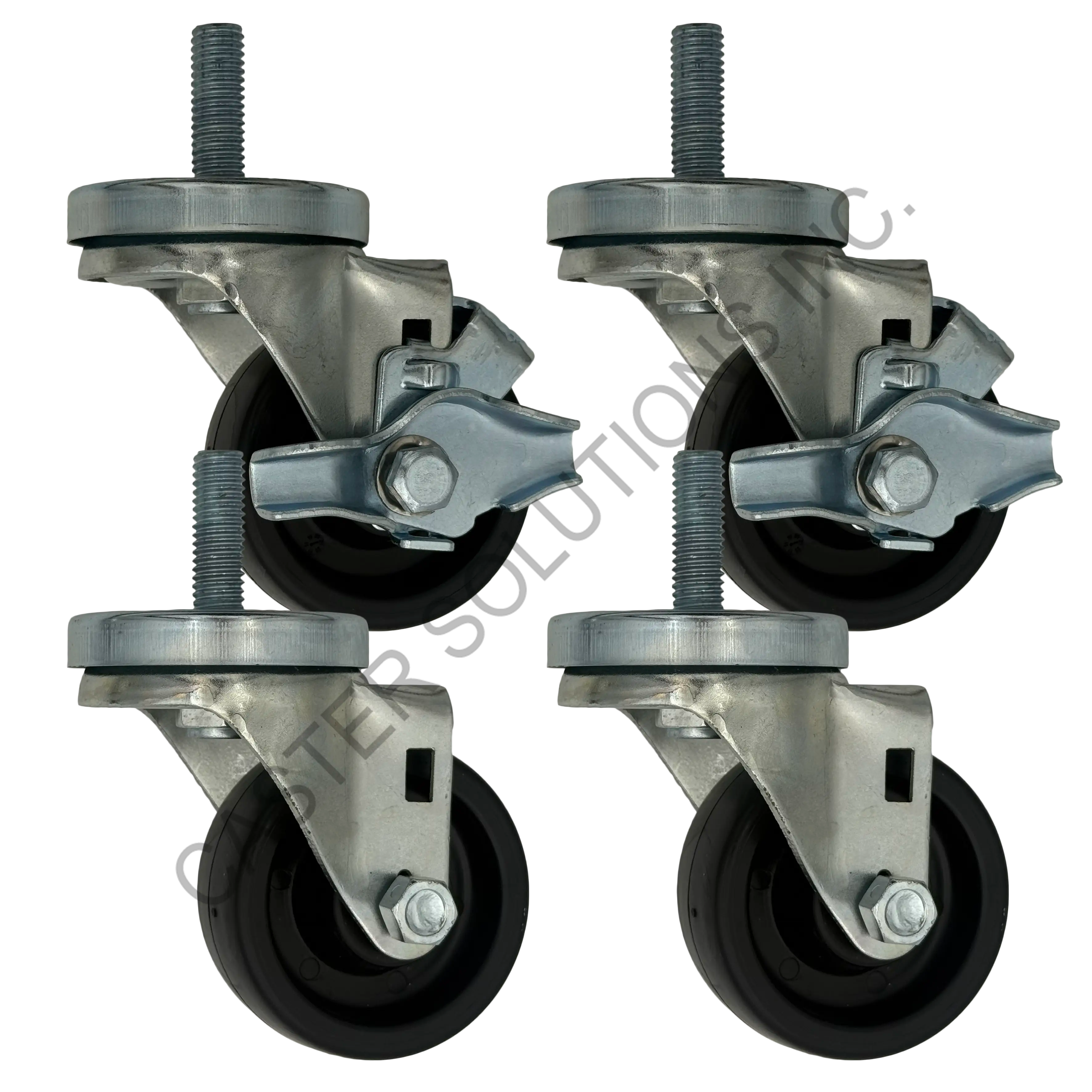 True 883720 Kit - (4) Swivel Stem Casters - (2) w/ Brake