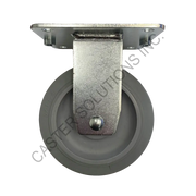 5" x 1.25" Creform Rigid Plate Caster with Nomadic™ Wheel