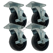 Traulsen CK1 Caster Kit · (4) Swivel Plate Casters w/ Brakes