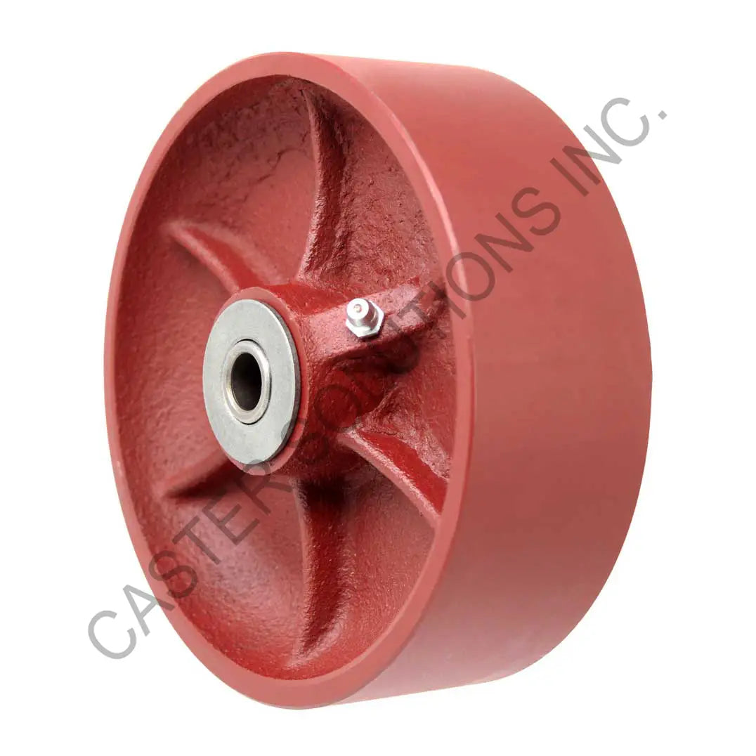 8" x 2" Crowned Ductile Steel Roller Bearing Wheel