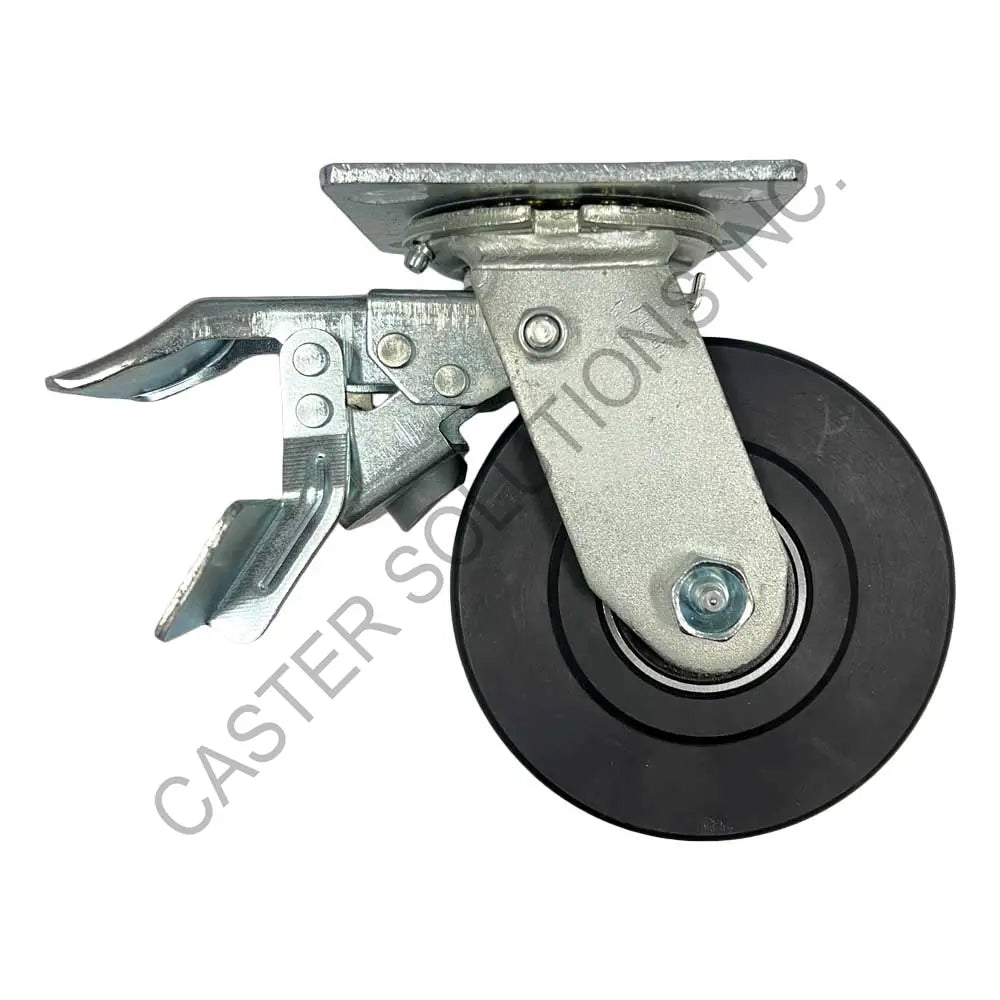 8" x 2" Total-locking Plate Caster with IronMan™ Wheel