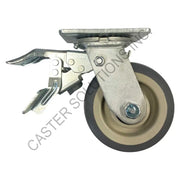 8" x 2" Total-locking Plate Caster with Thermo-Pro® Wheel