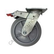 8" x 2" Total-locking Plate Caster with Nomadic™ Wheel