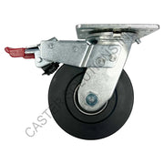 8" x 2" Total-locking Plate Caster with IronMan™ Wheel