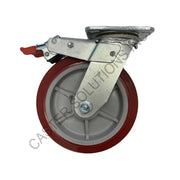 8" x 2" Total-locking Plate Caster with Polymadic™ Wheel