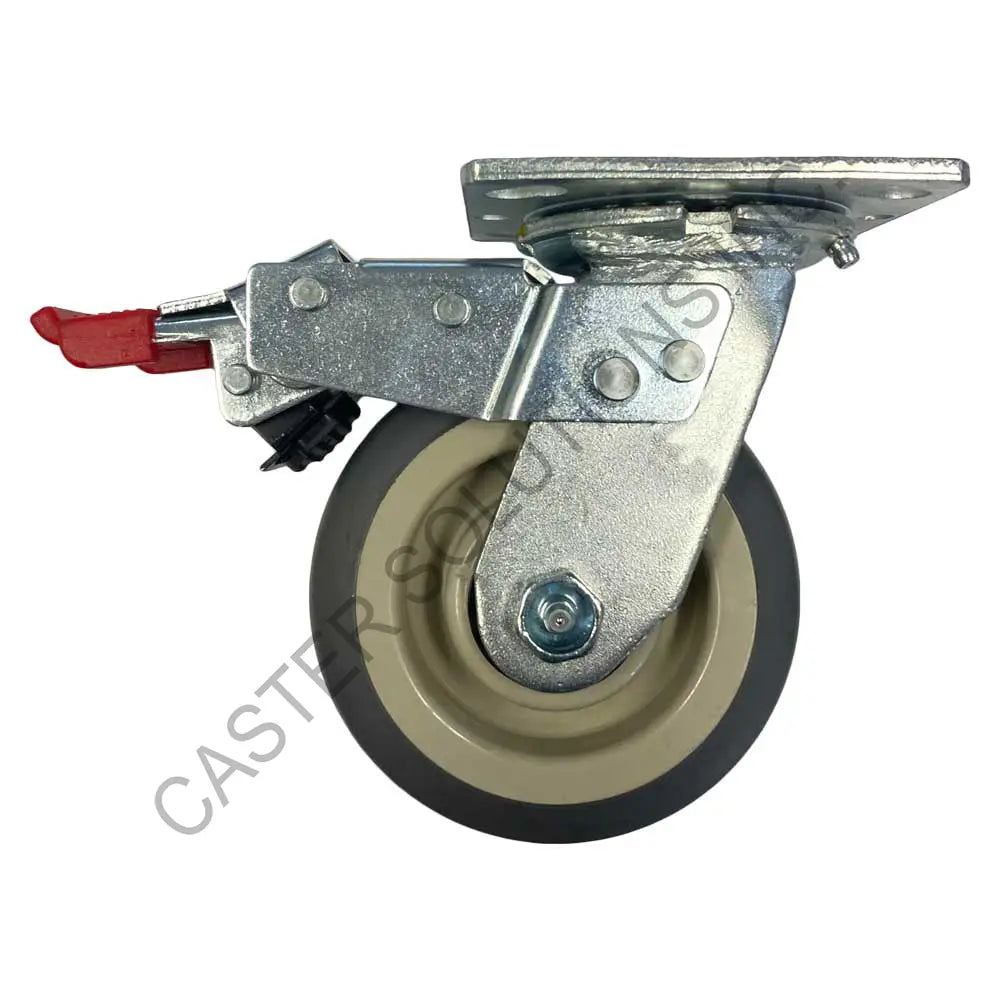 8" x 2" Total-locking Plate Caster with Thermo-Pro® Wheel