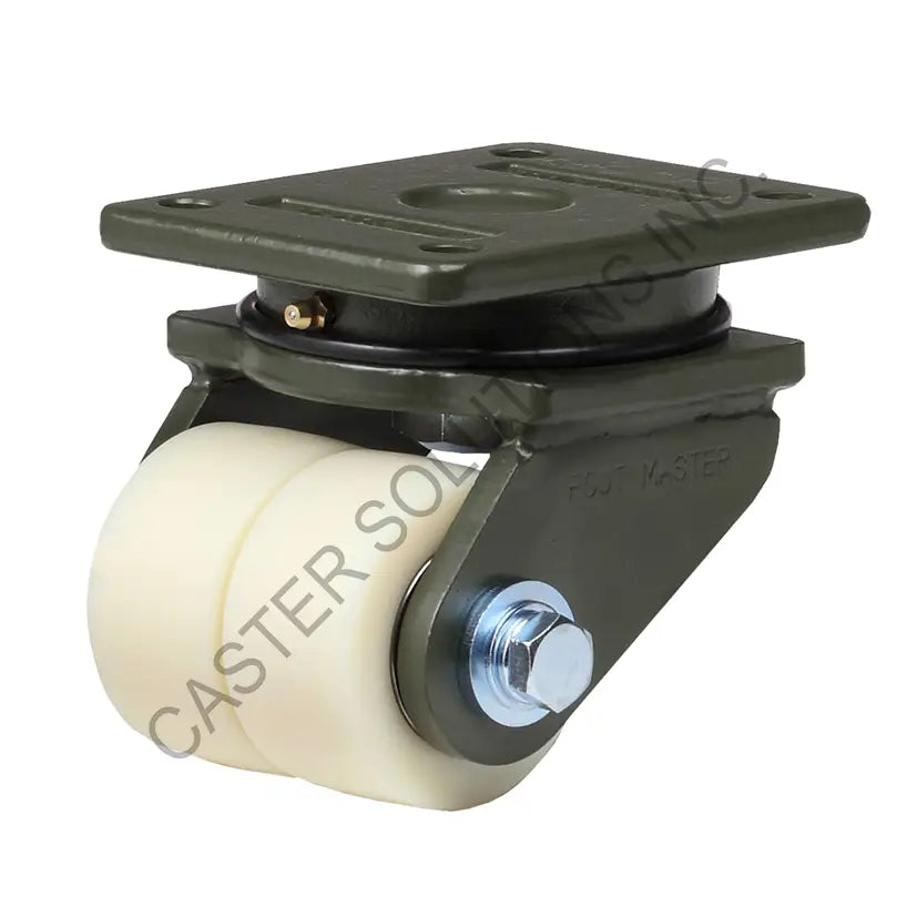 2 x 40mm Swivel Plate Caster with Nylon Wheel
