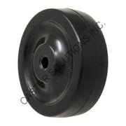 5" x 1.25" Hard Rubber Plain Bore Wheel