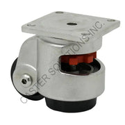 4.02" OAH Stainless Swivel Plate Caster with Nylon Wheel