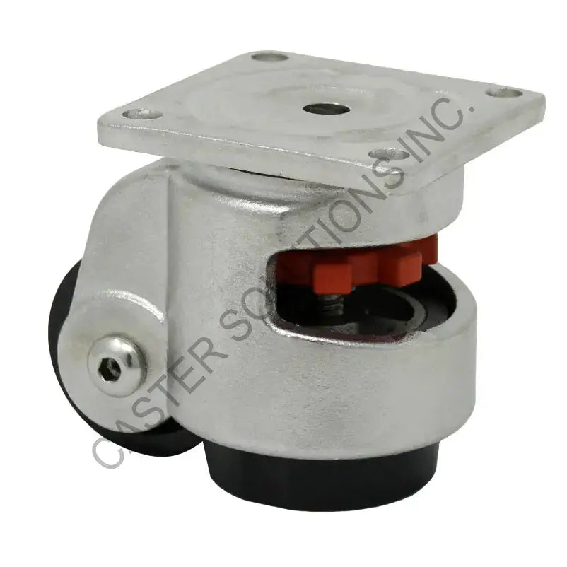 4.02" OAH Stainless Swivel Plate Caster with Nylon Wheel