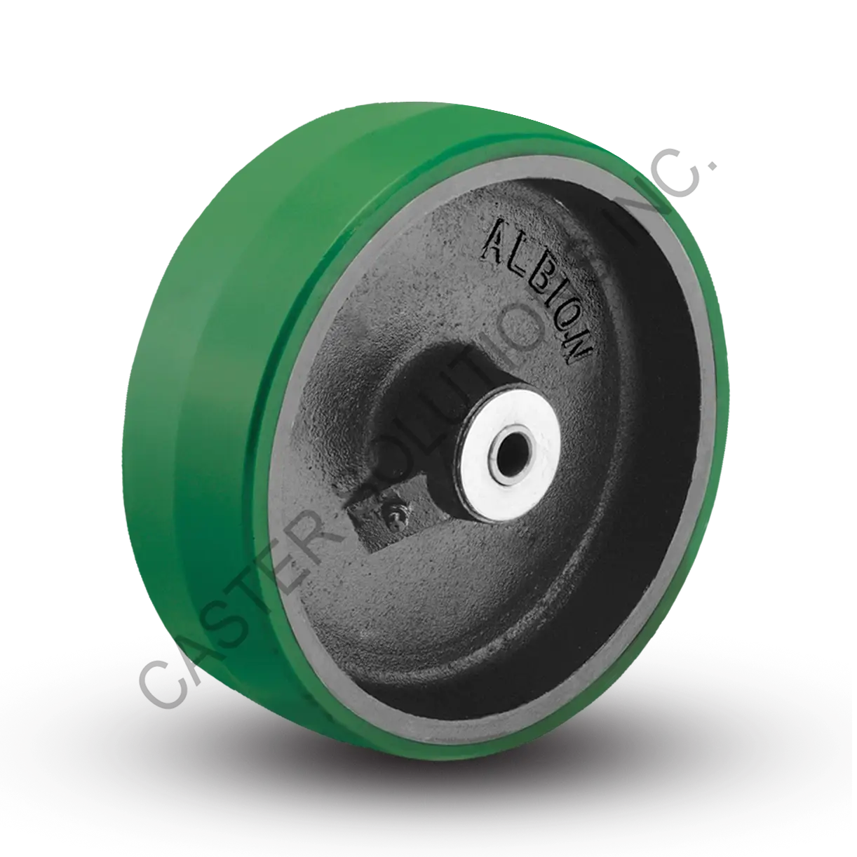 18" x 5" Polyurethane on Cast Iron Ball Bearing Wheel