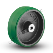 18" x 5" Polyurethane on Cast Iron Ball Bearing Wheel