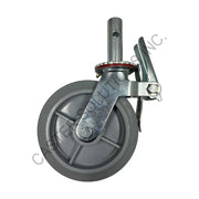 8" x 2" Total-locking Scaffold Stem Caster with Nomadic™ Wheel