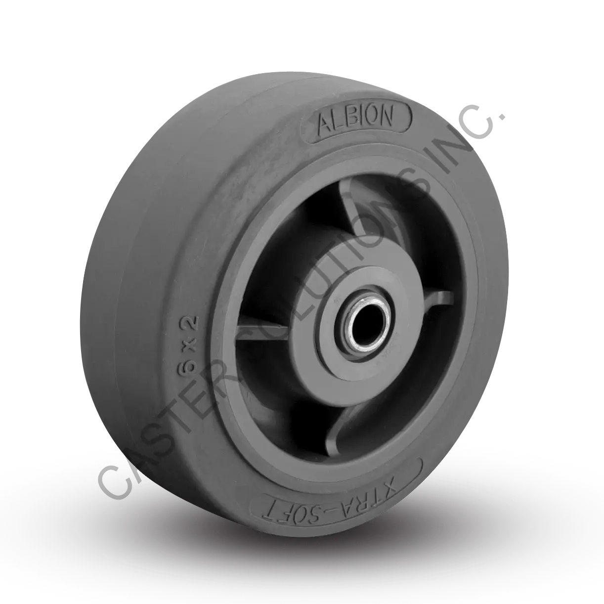 8" x 2" X-tra Soft Ball Bearing Wheel